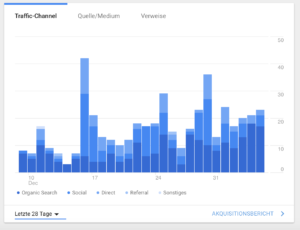 Organische Suche und SEO - Google Analytics im Blick